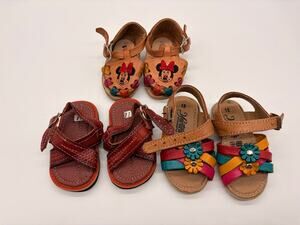 Handmade Mexican Huaraches Traditional Leather Sandals Toddler Size 2 -5 C